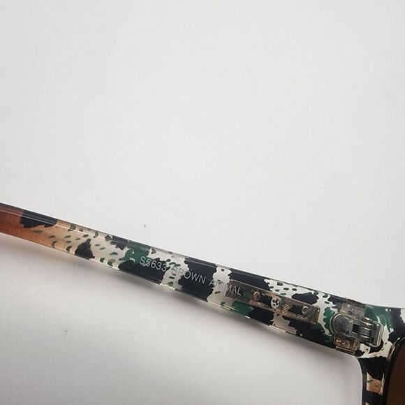 Steve Madden Brown & Animal Print Sunglasses